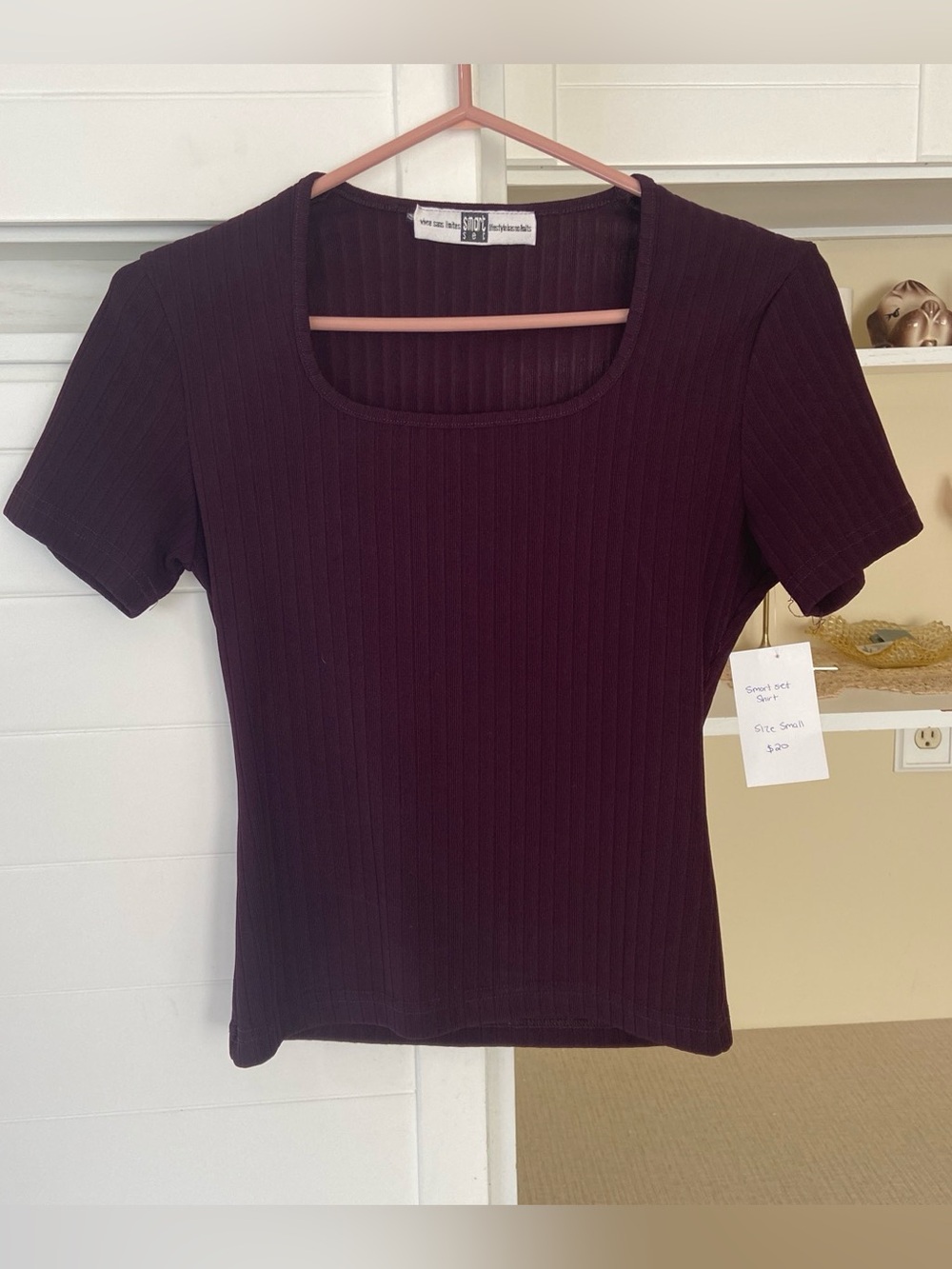 Vintage ribbed Purple top